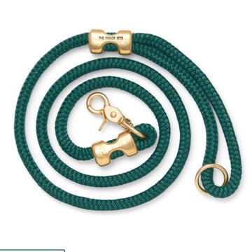 Rope Leash - Hunter Green - Gussied Up Pet Boutique