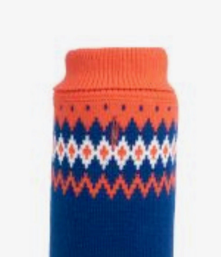 Sweater - Fairisle Turtleneck Orange - Gussied Up Pet Boutique