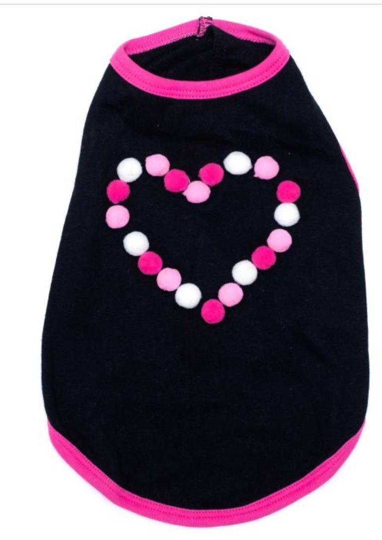 T-shirt Heart - Gussied Up Pet Boutique
