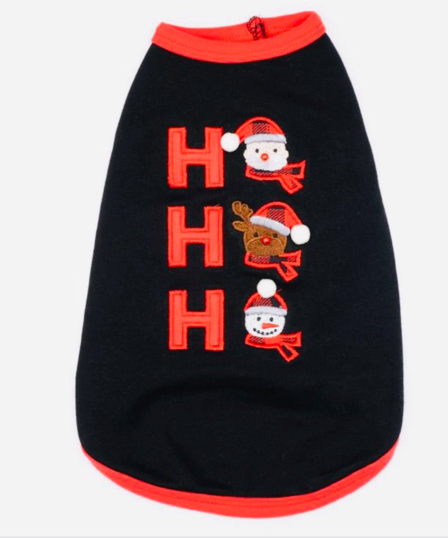 T-shirt Ho Ho Ho - Gussied Up Pet Boutique