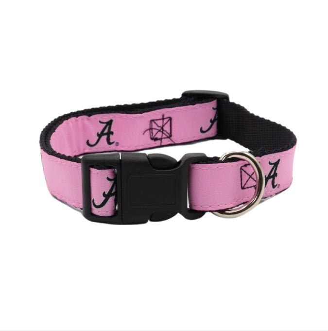 Team Collar - Alabama Pink - Gussied Up Pet Boutique