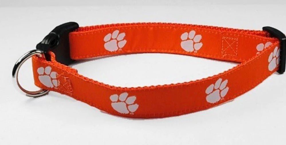 Team Collar - Clemson - Gussied Up Pet Boutique