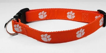 Team Collar - Clemson - Gussied Up Pet Boutique