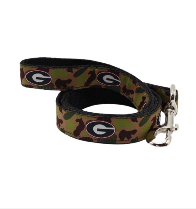 Team Leash UGA Camo Dog Accessory for Stylish Walks - Gussied Up Pet Boutique
