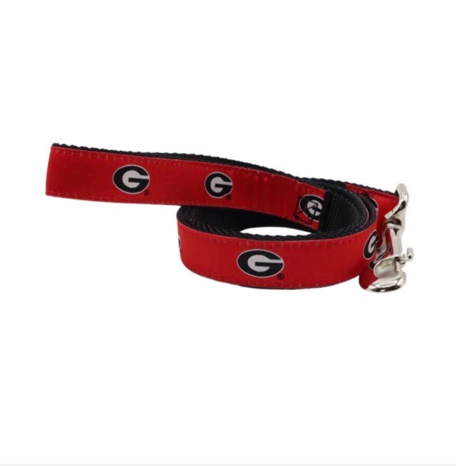 Team Leash UGA Red Dog Leash Gift For Fans And Pet Lovers - Gussied Up Pet Boutique