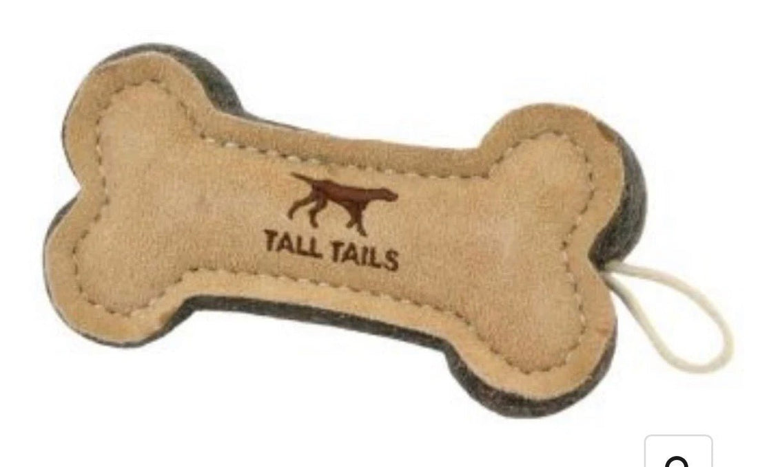 Toy - Leather Bone - Gussied Up Pet Boutique