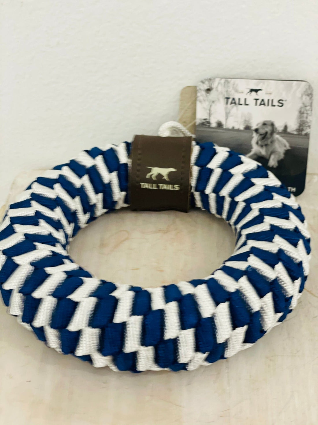 Toy - Navy Braided Ring - Gussied Up Pet Boutique