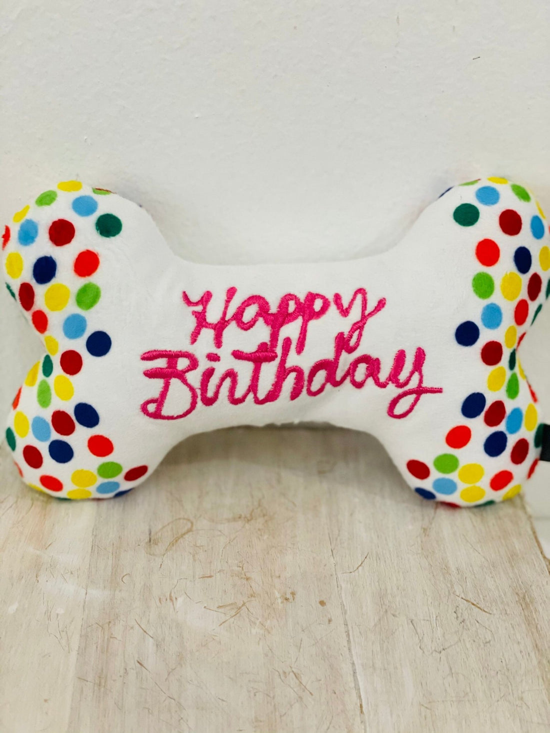 Toy - Small Birthday Bone - Gussied Up Pet Boutique